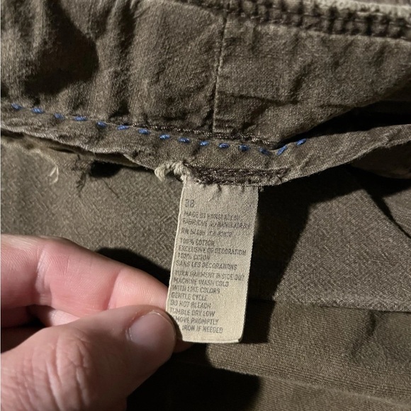 American Eagle Cargo Shorts Classic Length Baggy Y2K Mens Size 38 Brown - Picture 4 of 5